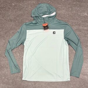 Belong Designs Mens Green Block Sun Hoodie Small NWT